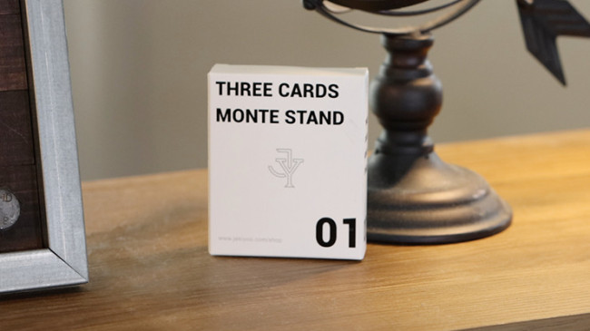 Three Cards Monte Stand BLUE by Jeki Yoo