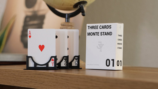Three Cards Monte Stand RED by Jeki Yoo