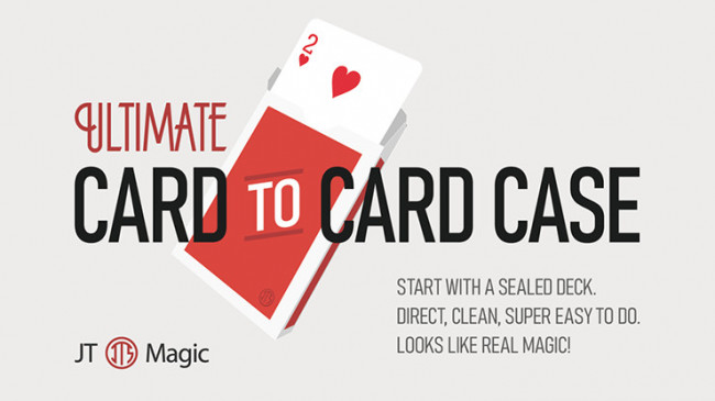Ultimate Card to Card Case ROT  by JT - Karte verschwindet und erscheint wieder im Etui