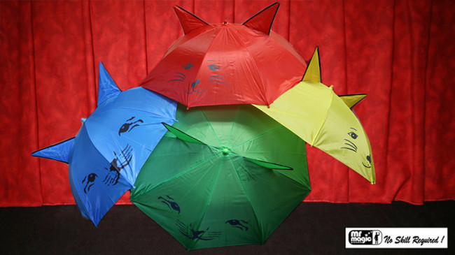 Umbrella Production Silk by Mr. Magic (4 Umbrellas)