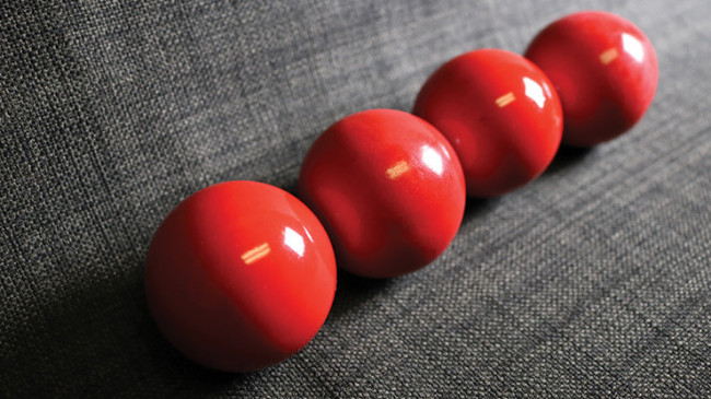 Wooden Billiard Balls (1.75" Red) by Classic Collections