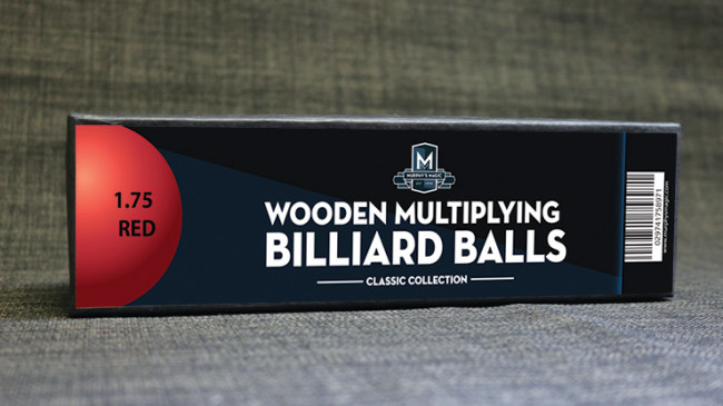 Wooden Billiard Balls (1.75" Red) by Classic Collections