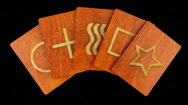 Wooden ESP Prediction Cards by Joker Magic