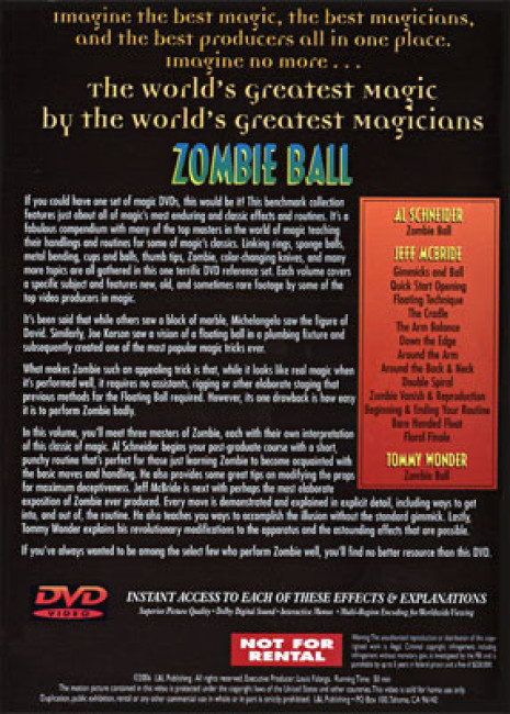 World's Greatest Magic: Zombie Ball - DVD by L&L publishing
