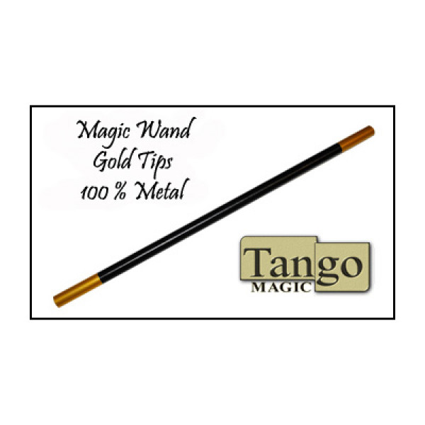 Zauberstab - Metall - Goldene Spitzen - Magic Wand by Tango