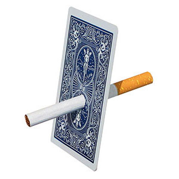 Zigarette durch Karte - Cigarette through Card - Kartentrick