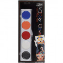 Schminke Farbpalette - Clown 5 Color Cream Makeup Palette