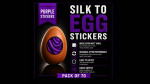 Silk to Egg Stickers (Purple) Pack of 70