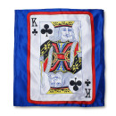 Sitta Card Blendo - King of Clubs - Spielkarte auf Seidentuch - Verwandlung - Change bag