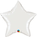 White Star Mini Stern - Folienballon 10 cm - Qualatex Weiß Sternballon heliumgeeignet